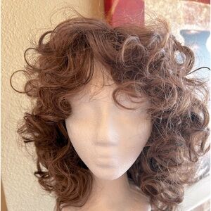 NWOT Curly Brown Synthetic Wig